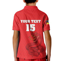 Custom Mozambique Football Kid Polo Shirt Come On Os Mambas - Wonder Print Shop