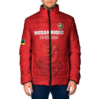 Custom Mozambique Football Padded Jacket Come On Os Mambas - Wonder Print Shop