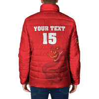 Custom Mozambique Football Padded Jacket Come On Os Mambas - Wonder Print Shop