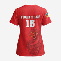 Custom Mozambique Football Scrub Top Come On Os Mambas - Wonder Print Shop