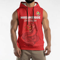 Custom Mozambique Football Sleeveless Hoodie Come On Os Mambas - Wonder Print Shop