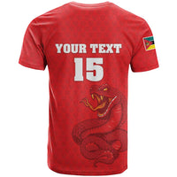 Custom Mozambique Football T Shirt Come On Os Mambas - Wonder Print Shop