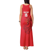 Custom Mozambique Football Tank Maxi Dress Come On Os Mambas - Wonder Print Shop