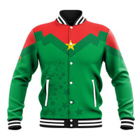 Custom Burkina Faso Football Baseball Jacket Go Champions Les Etalons - Wonder Print Shop