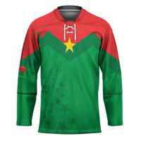 Custom Burkina Faso Football Hockey Jersey Go Champions Les Etalons - Wonder Print Shop