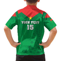 Custom Burkina Faso Football Kid Hawaiian Shirt Go Champions Les Etalons - Wonder Print Shop