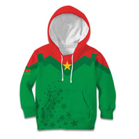 Custom Burkina Faso Football Kid Hoodie Go Champions Les Etalons - Wonder Print Shop