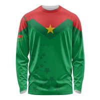 Custom Burkina Faso Football Long Sleeve Shirt Go Champions Les Etalons - Wonder Print Shop