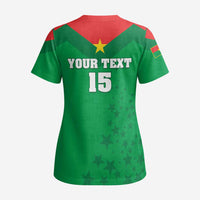 Custom Burkina Faso Football Scrub Top Go Champions Les Etalons - Wonder Print Shop