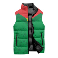 Custom Burkina Faso Football Sleeveless Puffer Jacket Go Champions Les Etalons - Wonder Print Shop