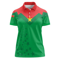 Custom Burkina Faso Football Women Polo Shirt Go Champions Les Etalons - Wonder Print Shop