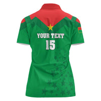 Custom Burkina Faso Football Women Polo Shirt Go Champions Les Etalons - Wonder Print Shop