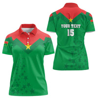 Custom Burkina Faso Football Women Polo Shirt Go Champions Les Etalons - Wonder Print Shop