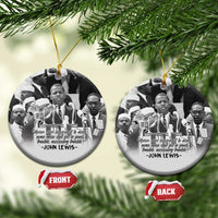 Civil Rights Leaders Good Trouble Spark Ceramic Ornament John Lewis - Wonder Print Shop