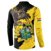 Ghana Eagle Button Sweatshirt Coat Of Arms - Grunge Style