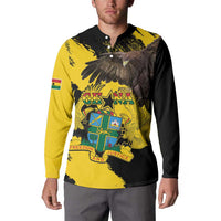 Ghana Eagle Button Sweatshirt Coat Of Arms - Grunge Style
