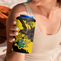 Ghana Eagle 4 in 1 Can Cooler Tumbler Coat Of Arms - Grunge Style LT15