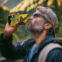 Ghana Eagle 4 in 1 Can Cooler Tumbler Coat Of Arms - Grunge Style LT15