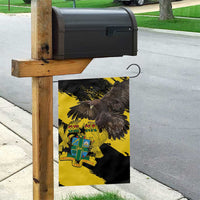 Ghana Eagle Garden Flag Coat Of Arms - Grunge Style