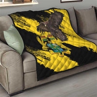 Ghana Eagle Quilt Coat Of Arms - Grunge Style - Wonder Print Shop
