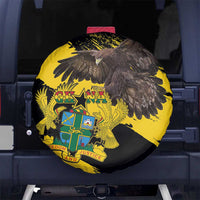 Ghana Eagle Spare Tire Cover Coat Of Arms - Grunge Style - Wonder Print Shop