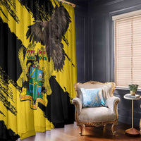 Ghana Eagle Window Curtain Coat Of Arms - Grunge Style - Wonder Print Shop