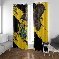 Ghana Eagle Window Curtain Coat Of Arms - Grunge Style - Wonder Print Shop