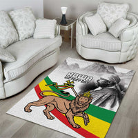 Adwa Victory Day Area Rug Menelik II and Mount Soloda - Lion Of Judah
