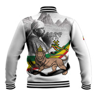 Adwa Victory Day Baseball Jacket Menelik II and Mount Soloda - Lion Of Judah