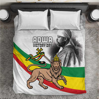 Adwa Victory Day Bedding Set Menelik II and Mount Soloda - Lion Of Judah