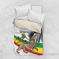 Adwa Victory Day Bedding Set Menelik II and Mount Soloda - Lion Of Judah