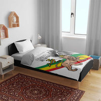 Adwa Victory Day Bedding Set Menelik II and Mount Soloda - Lion Of Judah