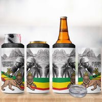 Adwa Victory Day 4 in 1 Can Cooler Tumbler Menelik II and Mount Soloda - Lion Of Judah LT15