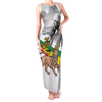 Adwa Victory Day Family Matching Tank Maxi Dress and Hawaiian Shirt Menelik II and Mount Soloda - Lion Of Judah