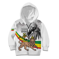 Adwa Victory Day Kid Hoodie Menelik II and Mount Soloda - Lion Of Judah