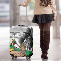 Adwa Victory Day Luggage Cover Menelik II and Mount Soloda - Lion Of Judah