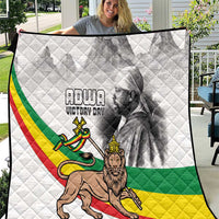 Adwa Victory Day Quilt Menelik II and Mount Soloda - Lion Of Judah - Wonder Print Shop