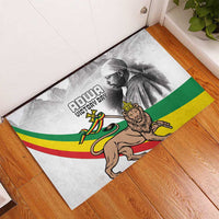 Adwa Victory Day Rubber Doormat Menelik II and Mount Soloda - Lion Of Judah - Wonder Print Shop