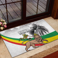 Adwa Victory Day Rubber Doormat Menelik II and Mount Soloda - Lion Of Judah - Wonder Print Shop