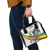 Adwa Victory Day Shoulder Handbag Menelik II and Mount Soloda - Lion Of Judah - Wonder Print Shop