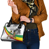 Adwa Victory Day Shoulder Handbag Menelik II and Mount Soloda - Lion Of Judah - Wonder Print Shop