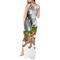 Adwa Victory Day Tank Maxi Dress Menelik II and Mount Soloda - Lion Of Judah - Wonder Print Shop