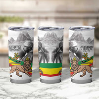 Adwa Victory Day Tumbler Cup Menelik II and Mount Soloda - Lion Of Judah - Wonder Print Shop