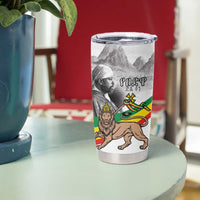 Adwa Victory Day Tumbler Cup Menelik II and Mount Soloda - Lion Of Judah - Wonder Print Shop