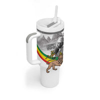 Adwa Victory Day Tumbler With Handle Menelik II and Mount Soloda - Lion Of Judah - Wonder Print Shop