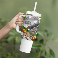 Adwa Victory Day Tumbler With Handle Menelik II and Mount Soloda - Lion Of Judah - Wonder Print Shop