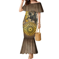 Adwa Victory of Ethiopia Family Matching Mermaid Dress and Hawaiian Shirt African Victory In The Age Of Empire