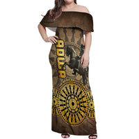 Adwa Victory of Ethiopia Off Shoulder Maxi Dress African Victory In The Age Of Empire