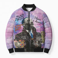 Martin Luther King Jr Bomber Puffer Jacket I Have a Dream Graffiti Style - Wonder Print Shop