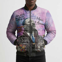 Martin Luther King Jr Bomber Puffer Jacket I Have a Dream Graffiti Style - Wonder Print Shop